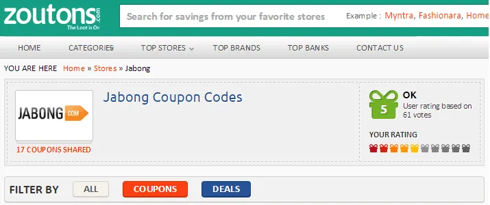 Jabong-Coupons
